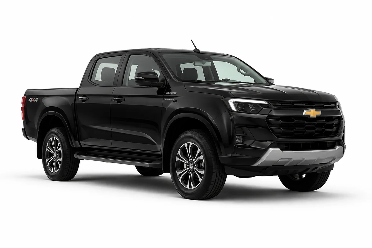 Chevrolet D-MAX 4x4 negra para alquiler en Guayaquil