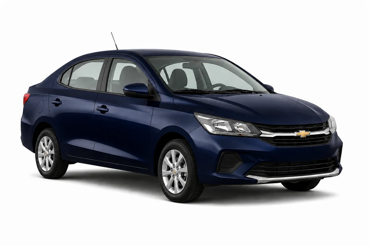 Chevrolet Sail azul marino para alquiler en Guayaquil